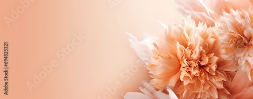 Ethereal Peach Blooms Radiating Delicate Springtime Elegance.