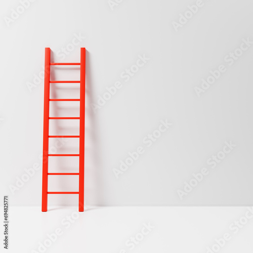 Staircase stands leaning ag...