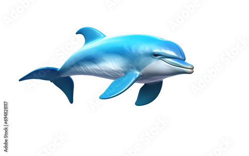 Dolphin Playful On Transparent Background © noman
