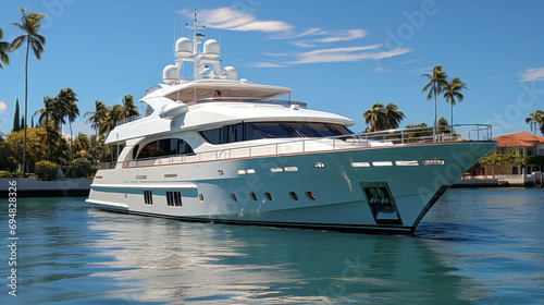 Luxury Yacht in The Waters of Miami  © Imeji Main