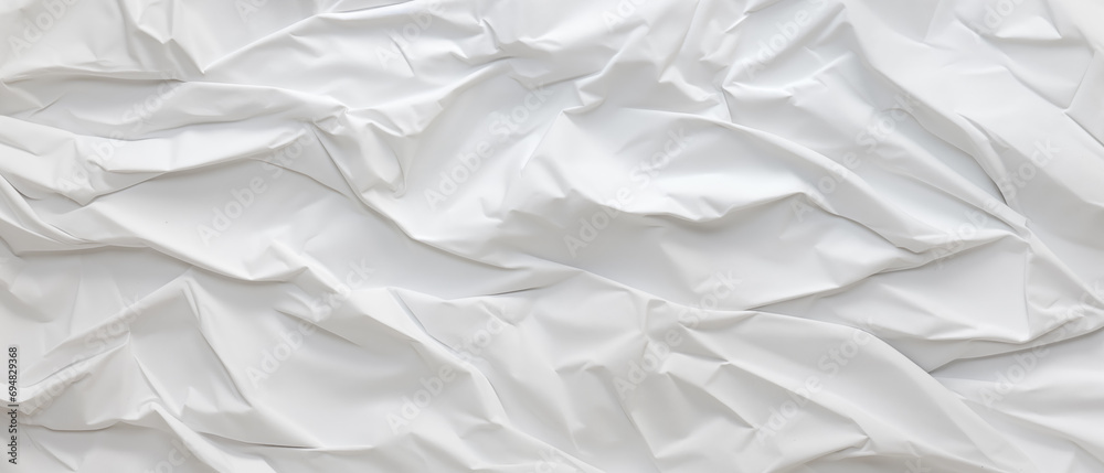 Crumpled white paper Crumpled white paper