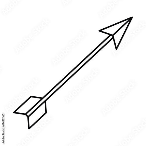 Archery arrow icon vector on trendy design