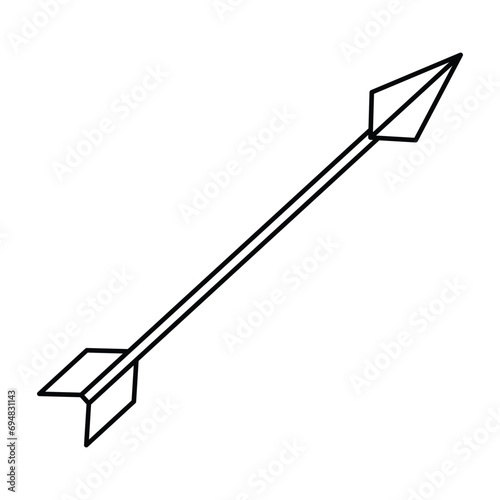 Archery arrow icon vector on trendy design