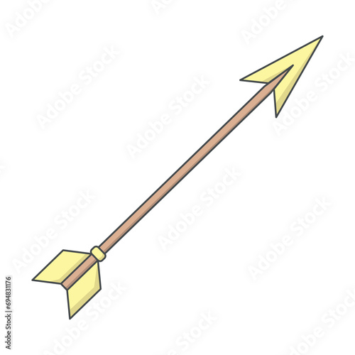 Archery arrow icon vector on trendy design