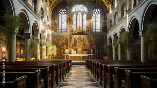 Interior of The Church of the Holy Trinity © Imeji Main