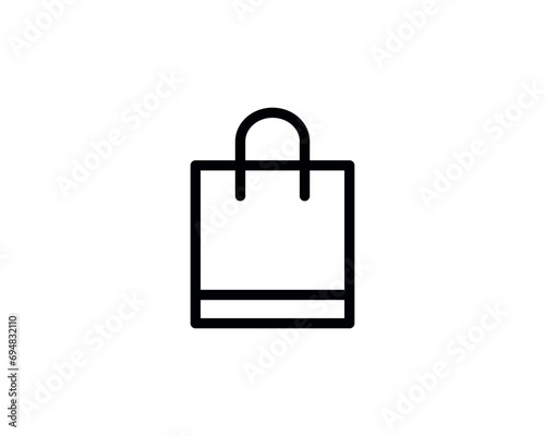 shopping bag icon vector symbol design illustration