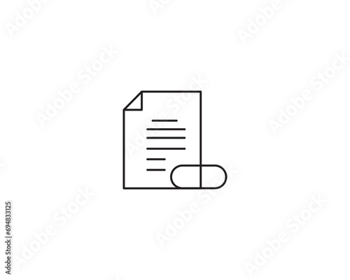 Receipt icon vector symbol design illustration