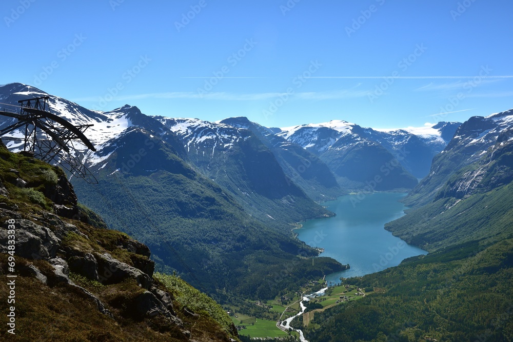 The views from Hoven Summit, Norway