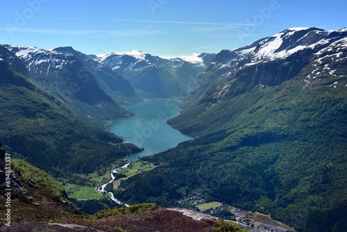 The views from Hoven Summit, Norway