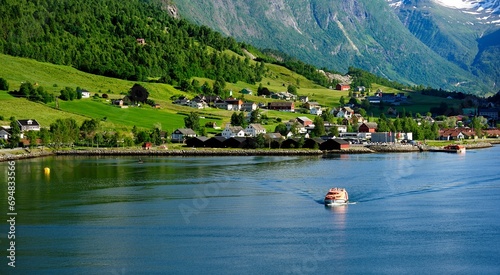 Ships tender being passengers back to the ship