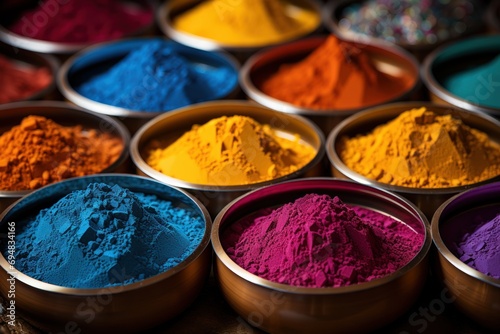 Holi powders in nostalgic patterns with a modern, holi festival images hd photo