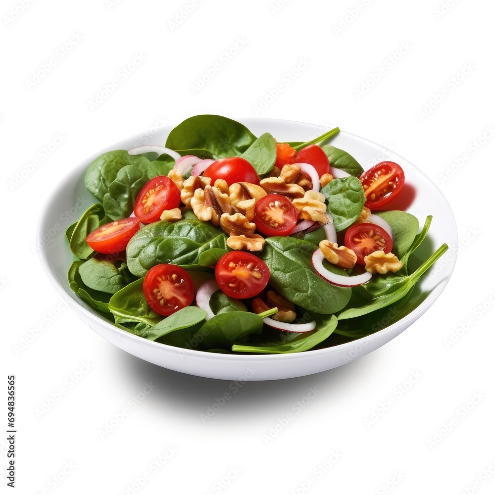 Spinach Salad w Tomatoes Spinach Salad w Tomatoes