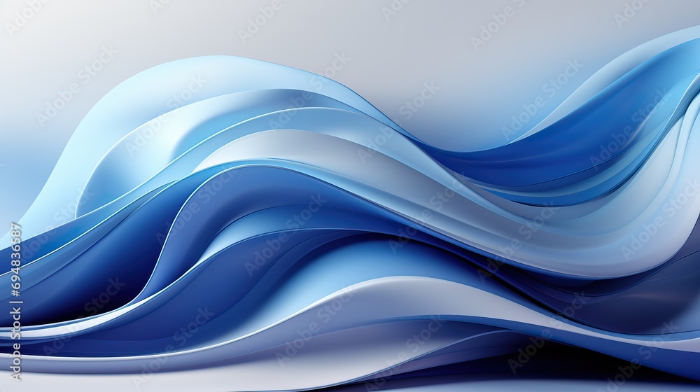Obraz premium Bright vibrant wavelength in blue ideal for backgrounds
