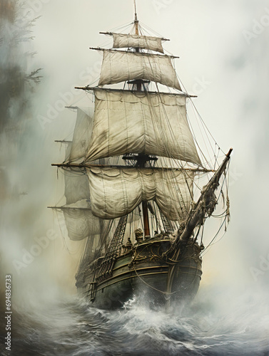 Magnificent ancient sailing...