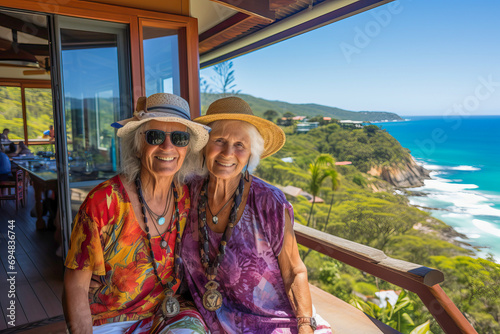 Mature couple in exotic bea...