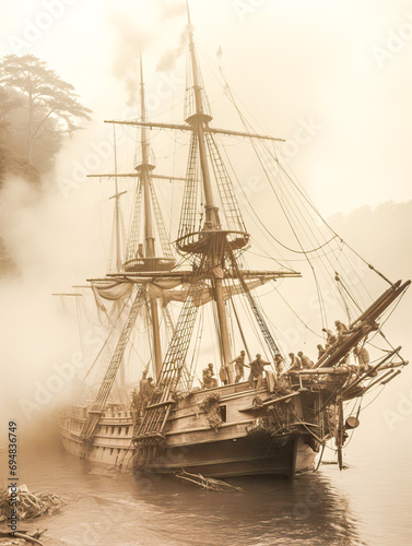 Magnificent ancient sailing...