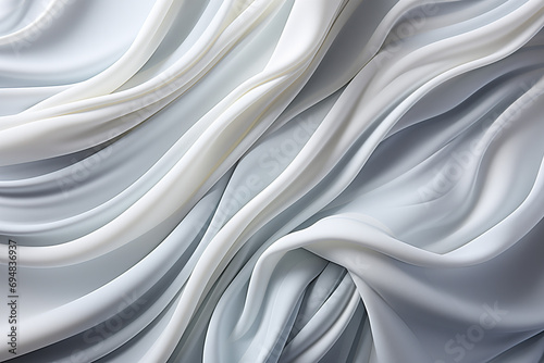 Abstract Realistic Photo of a Beautiful Waving White Texture,