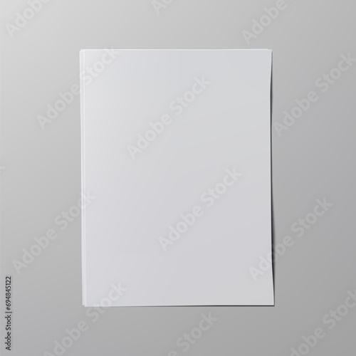 Stack Of Paper Sheets On Gray Table