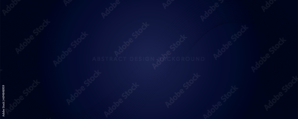 Abstract glowing circle lines on dark blue background. Geometric stripe line art design. Modern shiny blue lines. Futuristic technology concept. Suit for poster, cover, banner, brochure, website
 - obrazy, fototapety, plakaty 