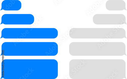 Message icons set, dialogue, Message Bubbles. Social network chatting vector
