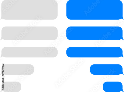 Message icons set, dialogue, Message Bubbles. Social network chatting vector