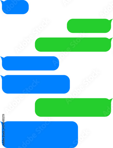 Message icons set, dialogue, Message Bubbles. Social network chatting vector