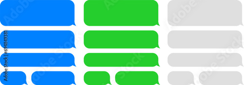 Message icons set, dialogue, Message Bubbles. Social network chatting vector