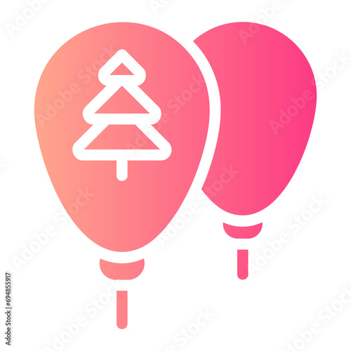 balloon gradient icon