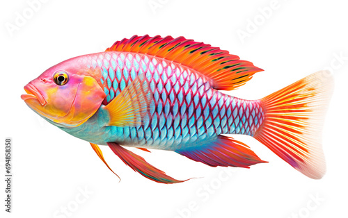 Parrotfish isolated on transparent background.