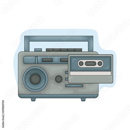 illustration of radio 