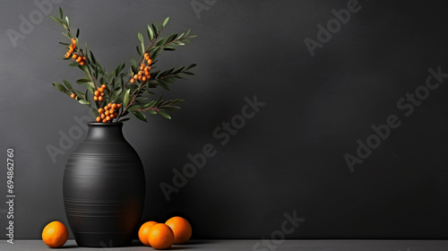 Black and Orange Art Interior Design