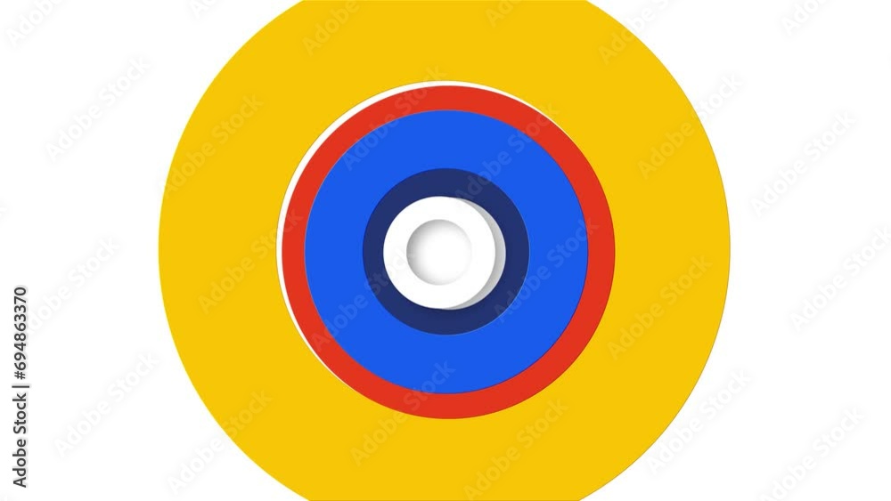 red yellow white circle shape quick moving shakeing backgroudn with shadow red yellow white circle shape quick moving shakeing backgroudn with shadow