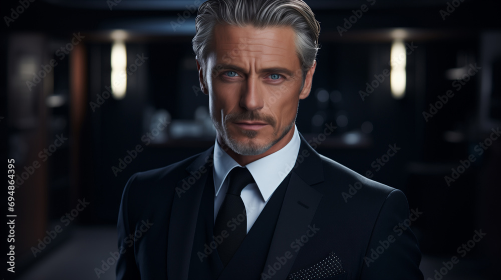 Sophisticated Businessman in a Modern Office Setting Sophisticated Businessman in a Modern Office Setting