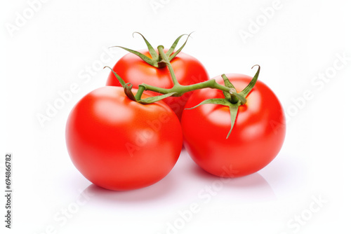 Ripe Red Tomatoes With A Clean Cut Ideal For Tossing Into Salads