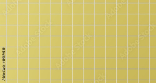 Yellow Square tiles wall background.