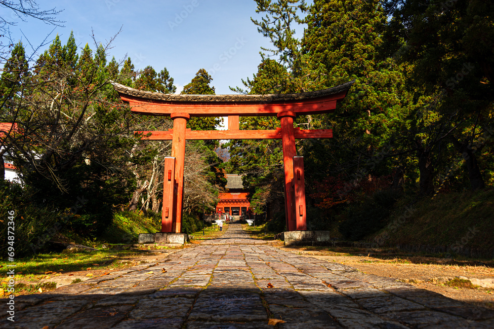 The Mount Iwaki Shrine, near Hirosaki, North Honshu, Japan The Mount Iwaki Shrine, near Hirosaki, North Honshu, Japan