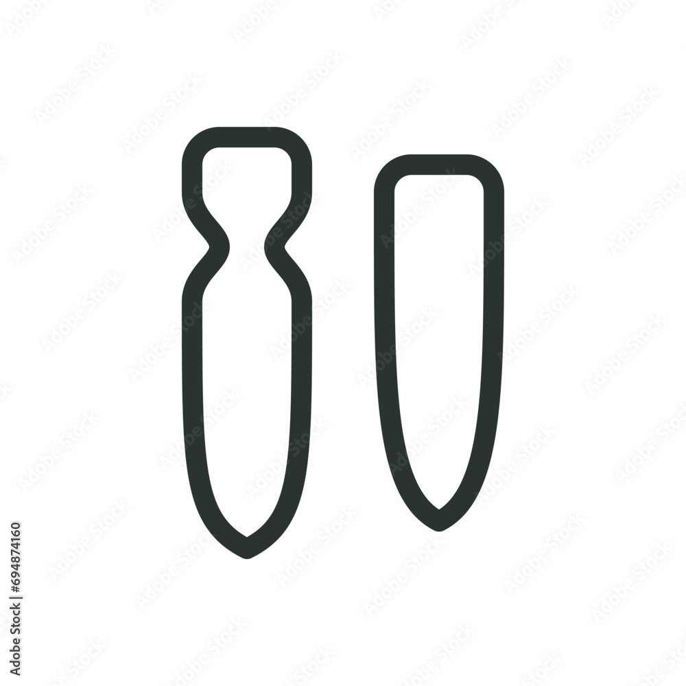 Bicycle fenders and mudguards isolated icon, front and rear mountain bike mud guards set vector icon with editable stroke - obrazy, fototapety, plakaty 