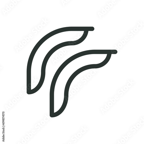 Bike fenders isolated icon, bicycle mudguards vector icon with editable stroke