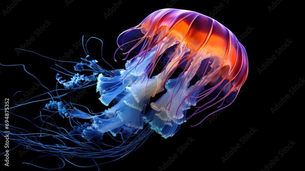 jelly fish in the water jelly fish in the water