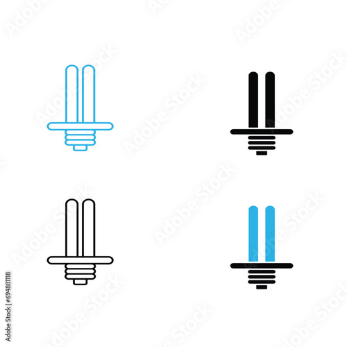 fluorescent bulb icon