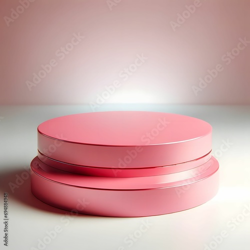 Pink Pastel Color Podium