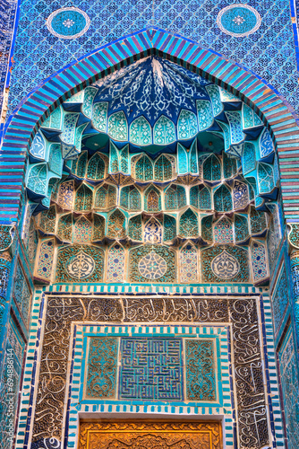 Kutlug Oko Mausoleum, Shah-I-Zinda, UNESCO World Heritage Site, Samarkand photo