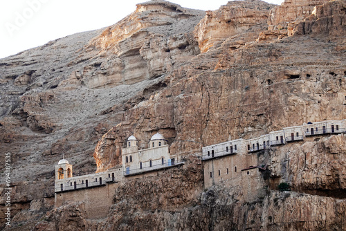 The Monastery of the Temptation, Jericho, West Bank, Israel photo