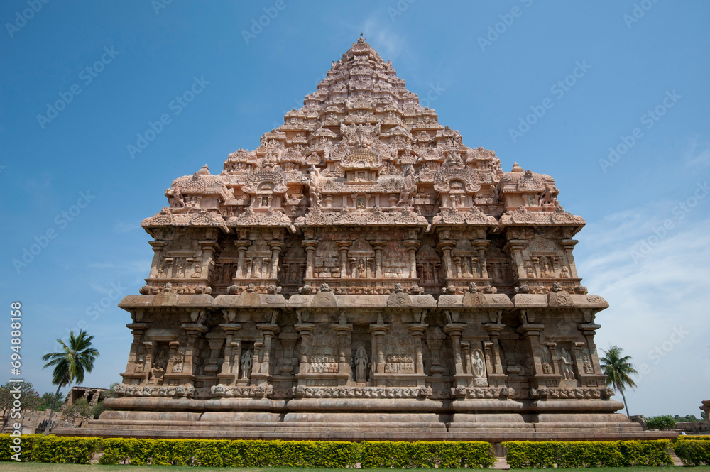 The vimala section of Gangaikonda Cholapuram, built in the 11th century as the capital of the Chola dynasty in southern India, Tamil Nadu, India The vimala section of Gangaikonda Cholapuram, built in the 11th century as the capital of the Chola dynasty in southern India, Tamil Nadu, India