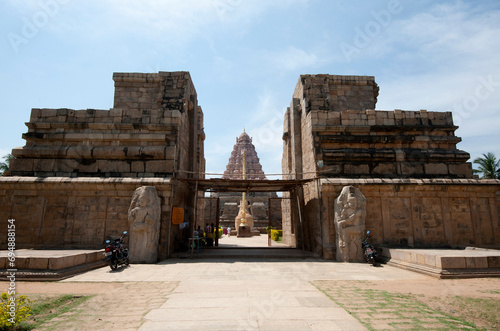 Entrance to Gangaikonda Cholapuram, built in the 11th century as the capital of the Chola dynasty in southern India, Tamil Nadu, India