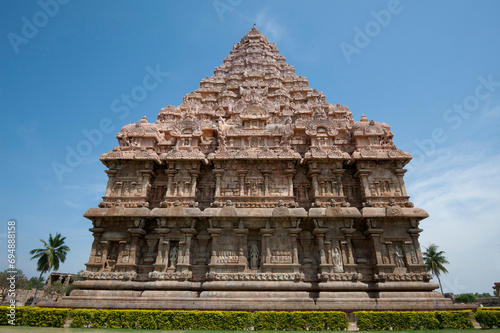 The vimala section of Gangaikonda Cholapuram, built in the 11th century as the capital of the Chola dynasty in southern India, Tamil Nadu, India photo