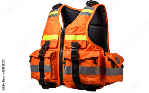Safety Vest On Isolated Background