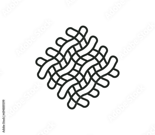 Textile, fabric, cloth icon. Vector illustration.