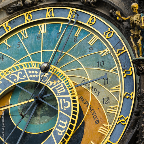 Astronomical Clock, Old Town Hall, Prague, UNESCO World Heritage Site, Czech Republic photo