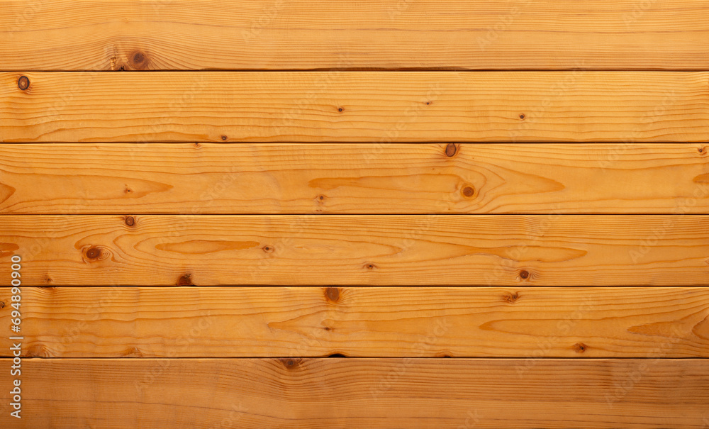 Fototapeta premium Light wood planks natural flat lay background